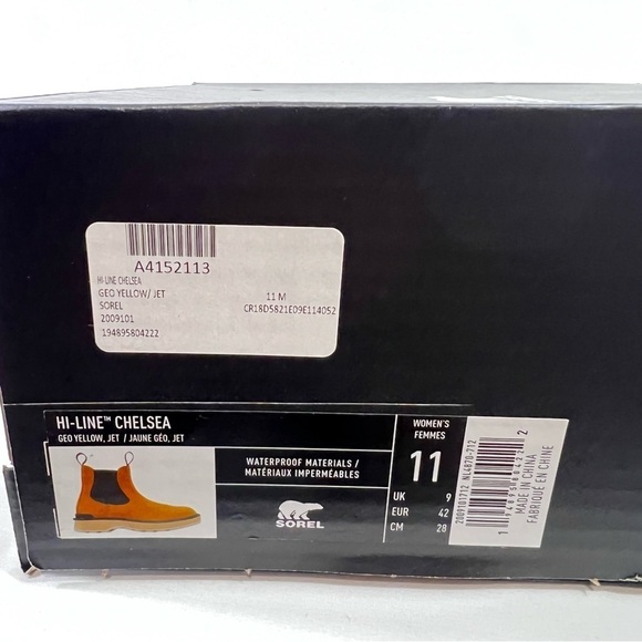 SOREL Hi-Line Heel Chelsea Boots Sz 11 Brown NWT Waterproof Suede Outdoor Women - Picture 9 of 10